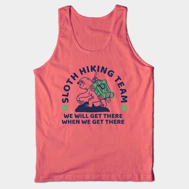 Sloth Hiking Team Tank Top by machmigo